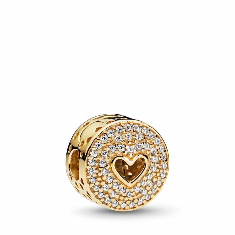 Pandora Heart of Luxury Clip Charm Gold Egypt YH9173208